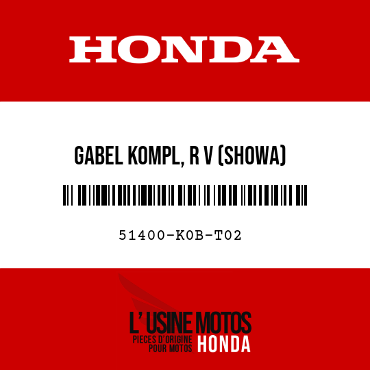 image de 51400-K0B-T02 GABEL KOMPL, R V (SHOWA)