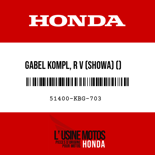 image de 51400-KBG-703 GABEL KOMPL, R V (SHOWA) ()