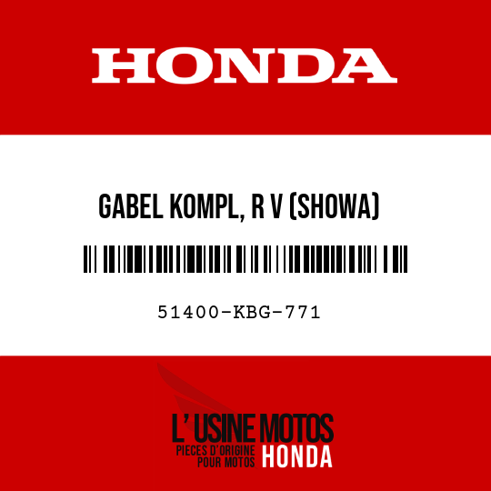 image de 51400-KBG-771 GABEL KOMPL, R V (SHOWA)