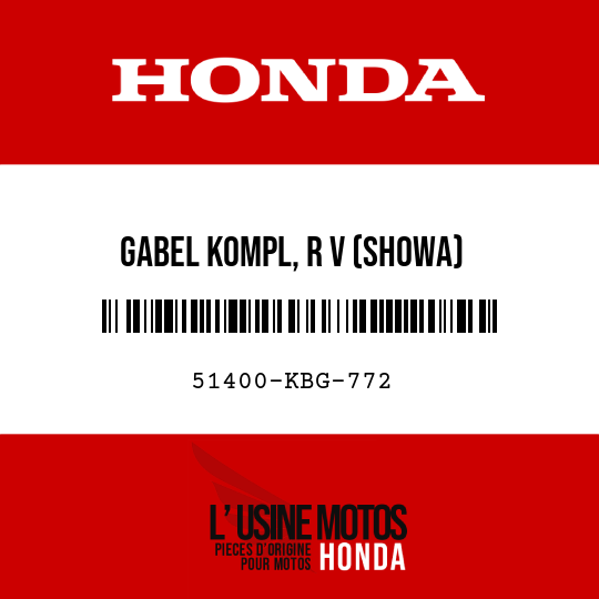 image de 51400-KBG-772 GABEL KOMPL, R V (SHOWA)