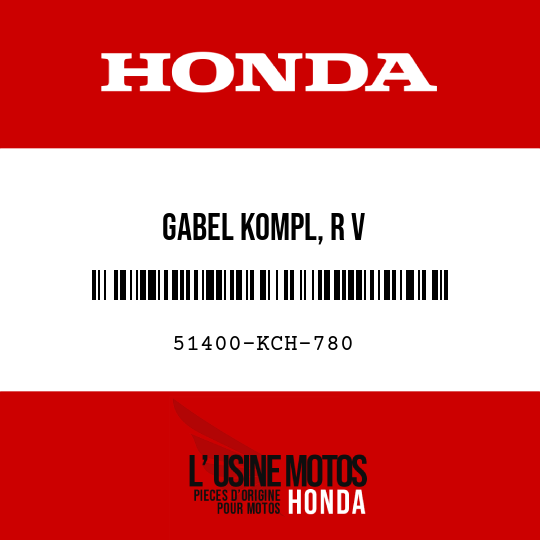 image de 51400-KCH-780 GABEL KOMPL, R V