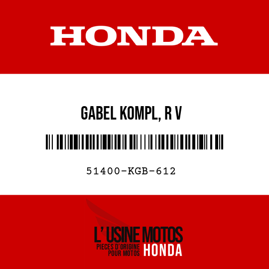 image de 51400-KGB-612 GABEL KOMPL, R V