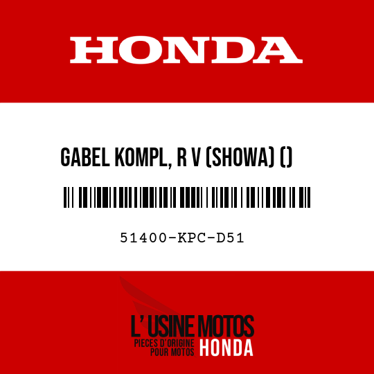 image de 51400-KPC-D51 GABEL KOMPL, R V (SHOWA) ()