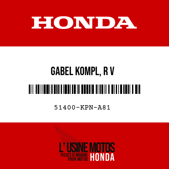 image de 51400-KPN-A81 GABEL KOMPL, R V