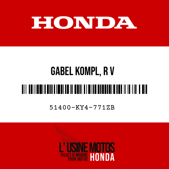 image de 51400-KY4-771ZB GABEL KOMPL, R V