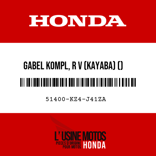 image de 51400-KZ4-J41ZA GABEL KOMPL, R V (KAYABA) () TNATURAL 
