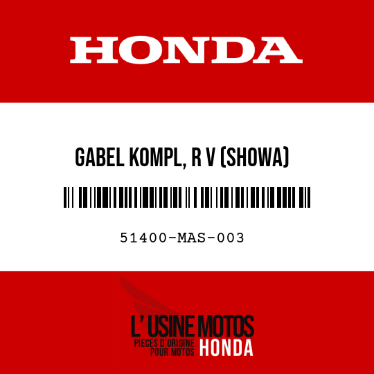image de 51400-MAS-003 GABEL KOMPL, R V (SHOWA)