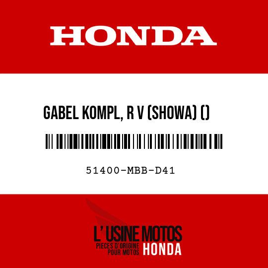 image de 51400-MBB-D41 GABEL KOMPL, R V (SHOWA) ()