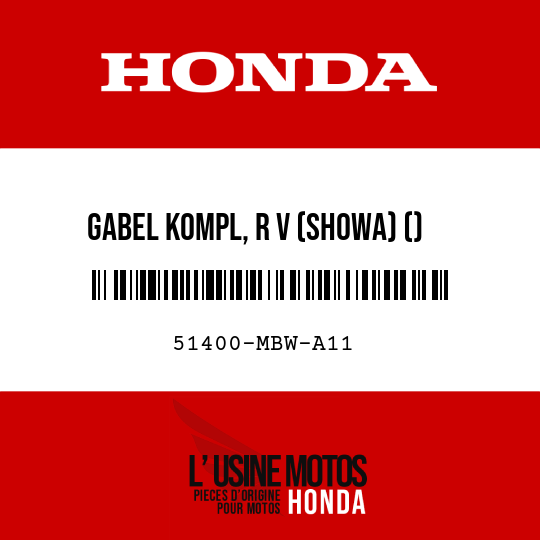 image de 51400-MBW-A11 GABEL KOMPL, R V (SHOWA) ()