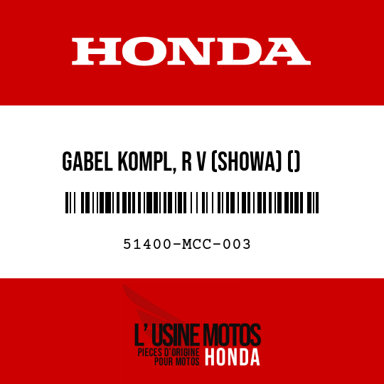 image de 51400-MCC-003 GABEL KOMPL, R V (SHOWA) ()