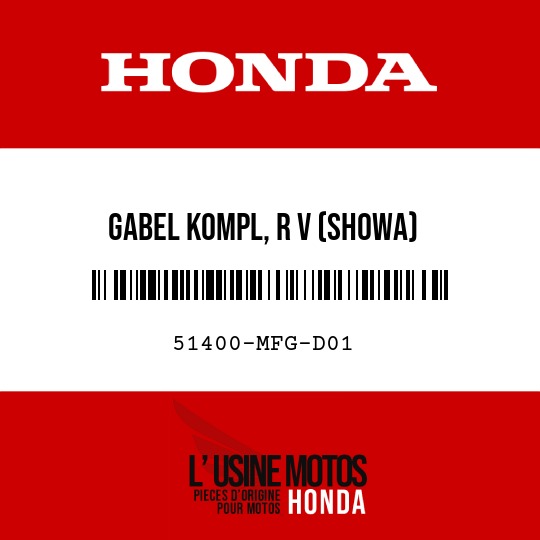 image de 51400-MFG-D01 GABEL KOMPL, R V (SHOWA)