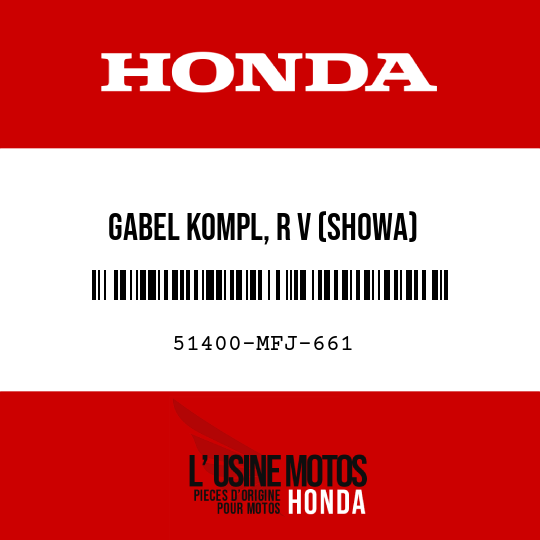 image de 51400-MFJ-661 GABEL KOMPL, R V (SHOWA)