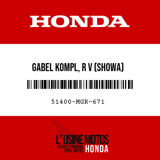 image de 51400-MGR-671 GABEL KOMPL, R V (SHOWA)