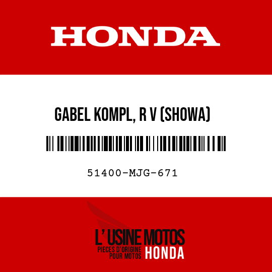 image de 51400-MJG-671 GABEL KOMPL, R V (SHOWA)