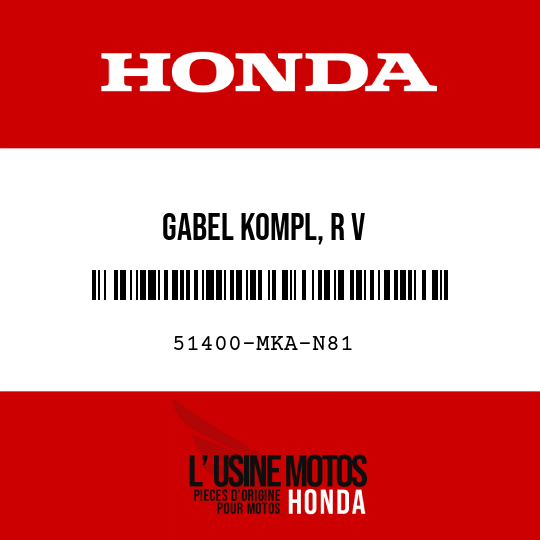 image de 51400-MKA-N81 GABEL KOMPL, R V