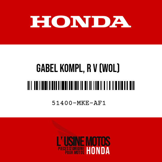 image de 51400-MKE-AF1 GABEL KOMPL, R V (WOL)
