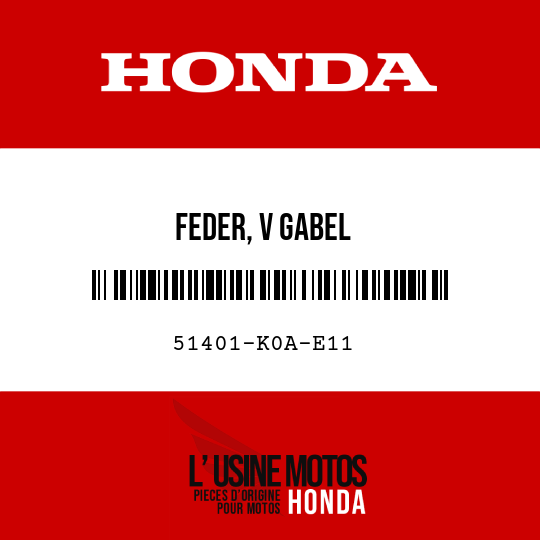 image de 51401-K0A-E11 FEDER, V GABEL