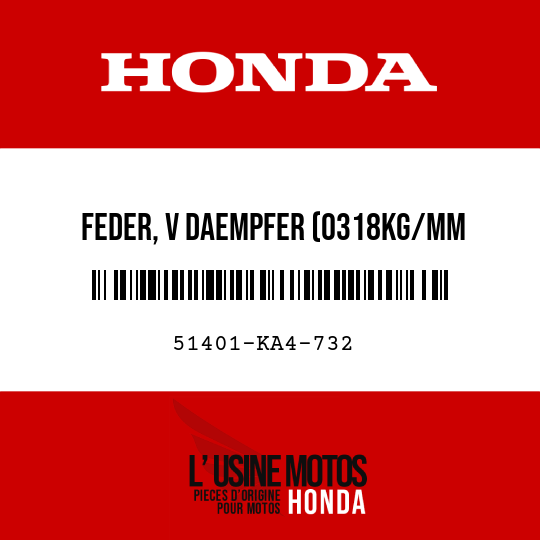 image de 51401-KA4-732 FEDER, V DAEMPFER (0318KG/MM 2GR00VES)