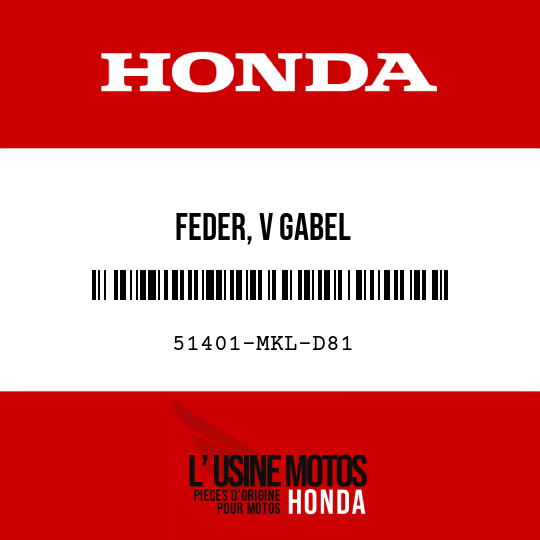 image de 51401-MKL-D81 FEDER, V GABEL