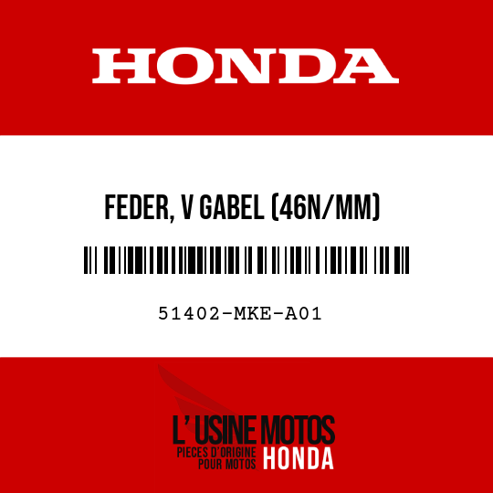 image de 51402-MKE-A01 FEDER, V GABEL (46N/MM)