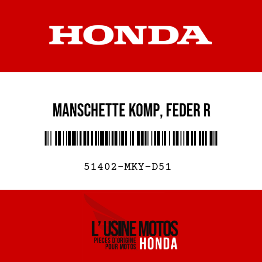 image de 51402-MKY-D51 MANSCHETTE KOMP, FEDER R
