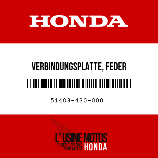 image de 51403-430-000 VERBINDUNGSPLATTE, FEDER