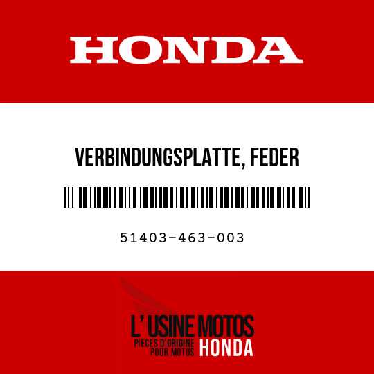 image de 51403-463-003 VERBINDUNGSPLATTE, FEDER