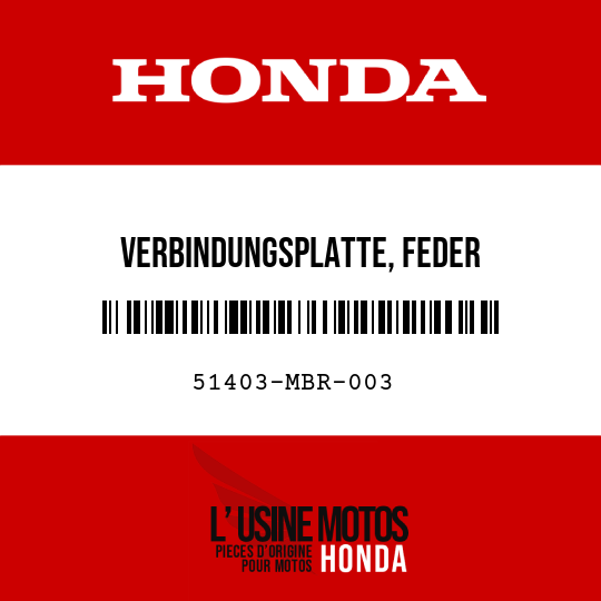 image de 51403-MBR-003 VERBINDUNGSPLATTE, FEDER