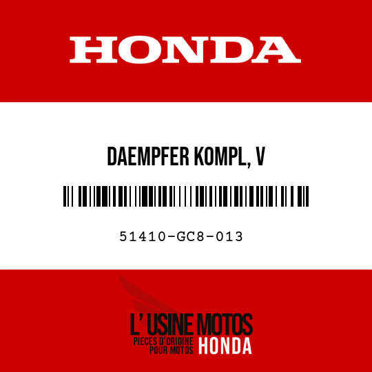 image de 51410-GC8-013 DAEMPFER KOMPL, V