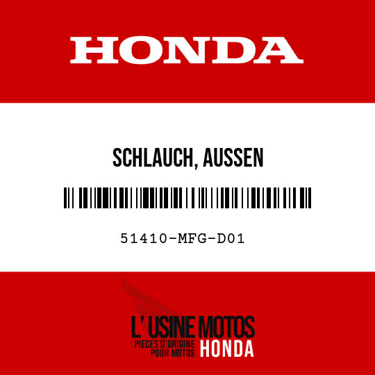 image de 51410-MFG-D01 SCHLAUCH, AUSSEN
