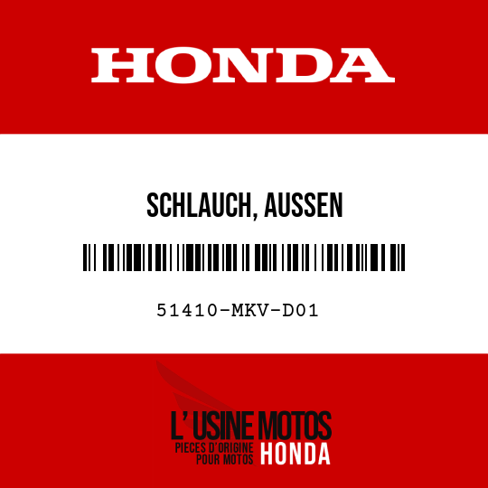 image de 51410-MKV-D01 SCHLAUCH, AUSSEN