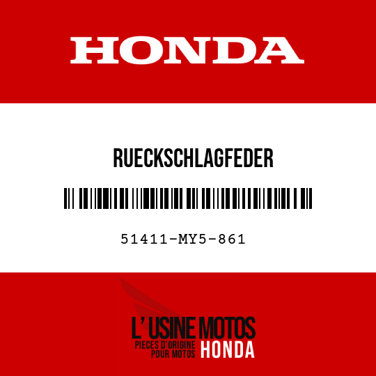 image de 51411-MY5-861 RUECKSCHLAGFEDER