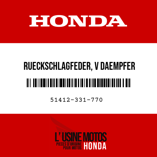 image de 51412-331-770 RUECKSCHLAGFEDER, V DAEMPFER