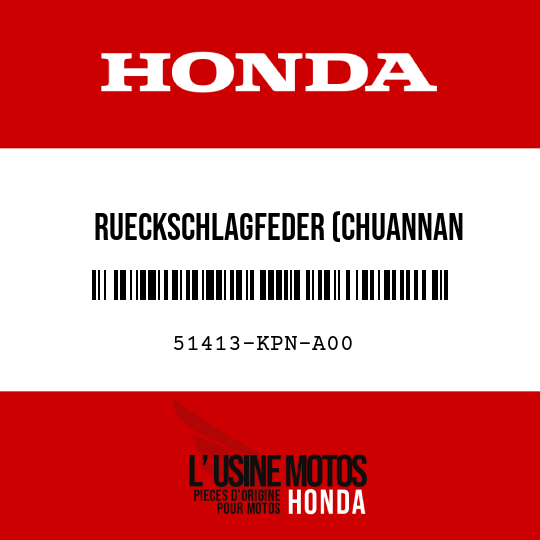 image de 51413-KPN-A00 RUECKSCHLAGFEDER (CHUANNAN ABSORBER)