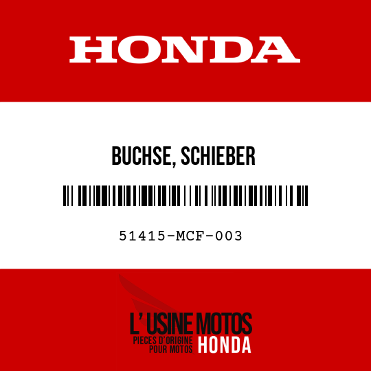 image de 51415-MCF-003 BUCHSE, SCHIEBER