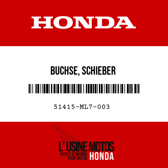 image de 51415-ML7-003 BUCHSE, SCHIEBER