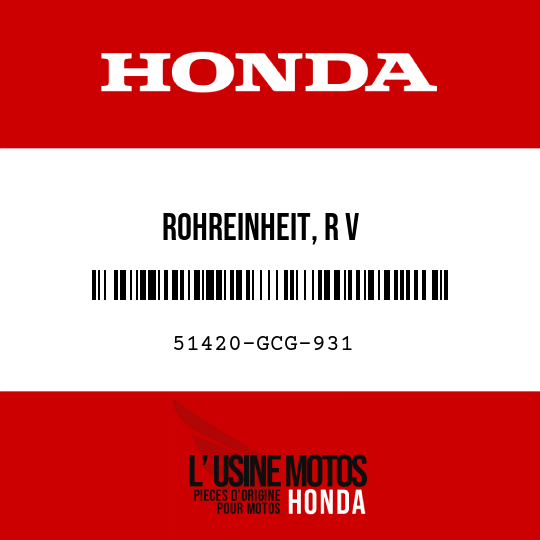 image de 51420-GCG-931 ROHREINHEIT, R V