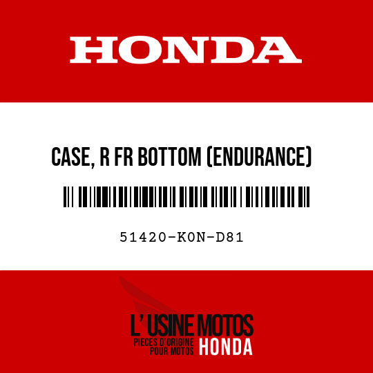 image de 51420-K0N-D81 CASE, R FR BOTTOM (ENDURANCE)