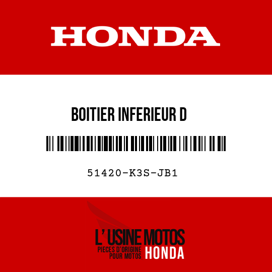 image de 51420-K3S-JB1 BOITIER INFERIEUR D