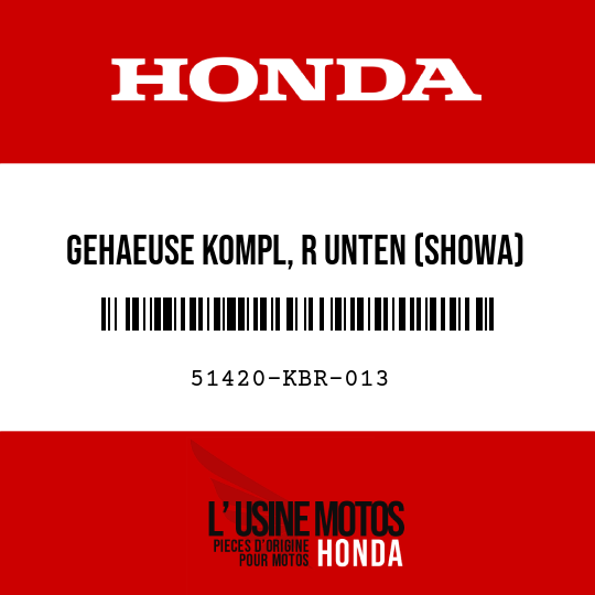 image de 51420-KBR-013 GEHAEUSE KOMPL, R UNTEN (SHOWA)