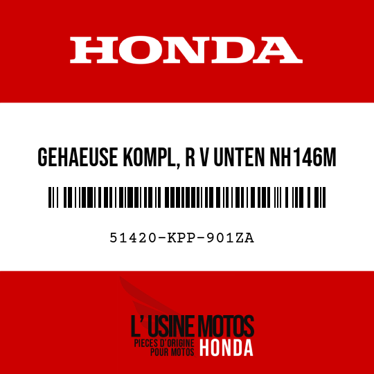 image de 51420-KPP-901ZA GEHAEUSE KOMPL, R V UNTEN NH146M 