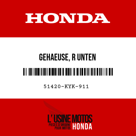 image de 51420-KYK-911 GEHAEUSE, R UNTEN
