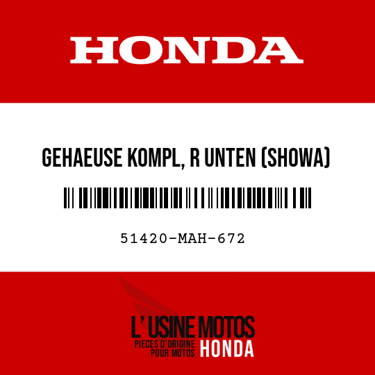image de 51420-MAH-672 GEHAEUSE KOMPL, R UNTEN (SHOWA)