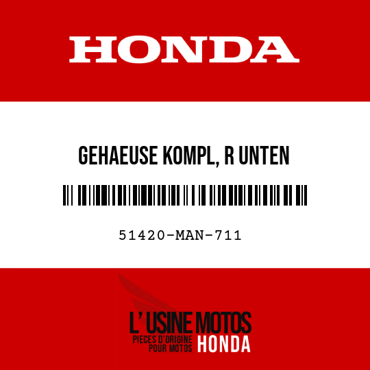 image de 51420-MAN-711 GEHAEUSE KOMPL, R UNTEN