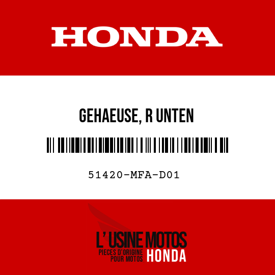 image de 51420-MFA-D01 GEHAEUSE, R UNTEN