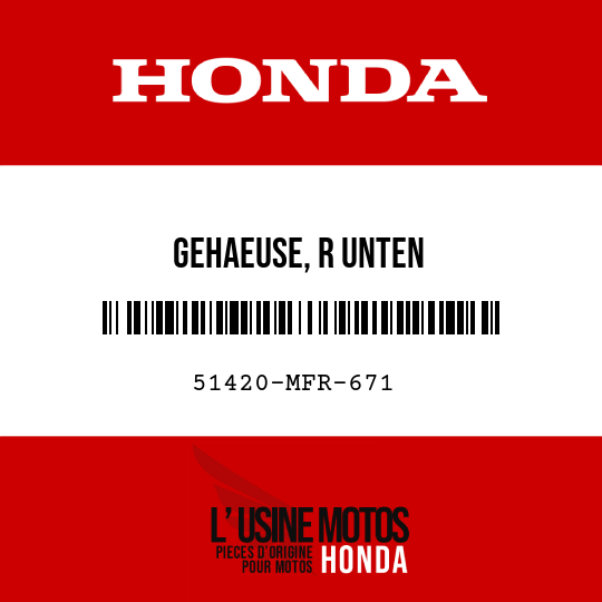 image de 51420-MFR-671 GEHAEUSE, R UNTEN