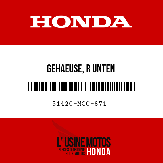 image de 51420-MGC-871 GEHAEUSE, R UNTEN