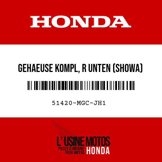 image de 51420-MGC-JH1 GEHAEUSE KOMPL, R UNTEN (SHOWA)