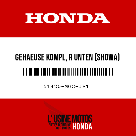 image de 51420-MGC-JP1 GEHAEUSE KOMPL, R UNTEN (SHOWA)