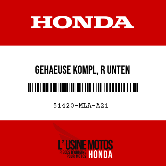 image de 51420-MLA-A21 GEHAEUSE KOMPL, R UNTEN